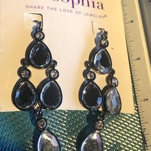 Gunmetal earrings